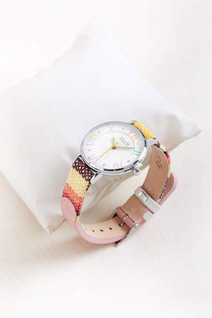 Planet Gates A Coffee Drama Lady Women's Watch Japan Movt Rhinestone Fashion Clock Hours Dress Bracelet Leather Girl Birthday Gift Box