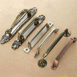 Planet Gates A European Antique Door Handle Retro Metal Cupboard drawer pulls and knobs Woodworking Furniture Accessory hand tools Hardware