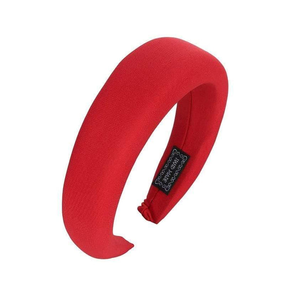 Fashion Western Style Solid Colors Thicken Padded Headband Bezel Turban Women Hairbands Girls Accessories Headwear