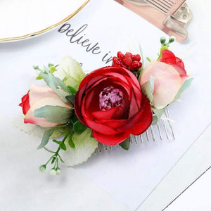 Flower Hair Comb Hair Clip Women Bridal Wedding Hair Accessories Handmade Headband Girls Head Wear Ornaments