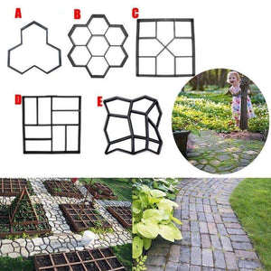 Planet Gates A Garden DIY Plastic Path Maker Pavement Model Concrete Stepping Stone Cement Mould Brick Best Price
