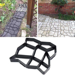 Planet Gates A Garden DIY Plastic Path Maker Pavement Model Concrete Stepping Stone Cement Mould Brick Best Price