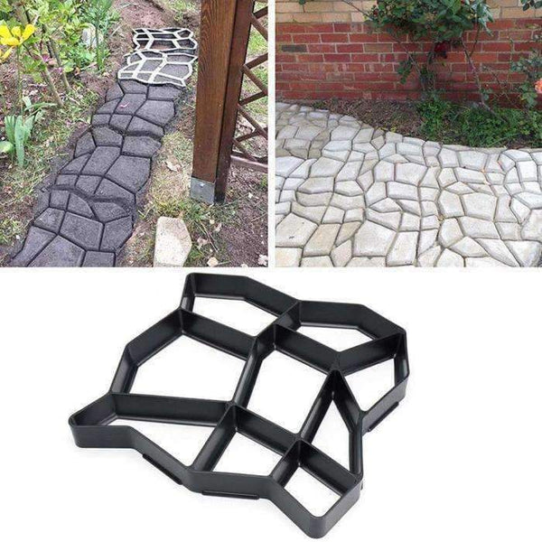Planet Gates A Garden DIY Plastic Path Maker Pavement Model Concrete Stepping Stone Cement Mould Brick Best Price