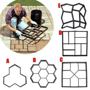 Planet Gates A Garden DIY Plastic Path Maker Pavement Model Concrete Stepping Stone Cement Mould Brick Best Price