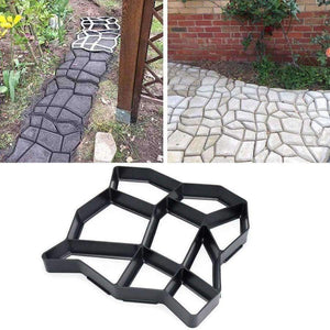Planet Gates A Garden DIY Plastic Path Maker Pavement Model Concrete Stepping Stone Cement Mould Brick Best Price