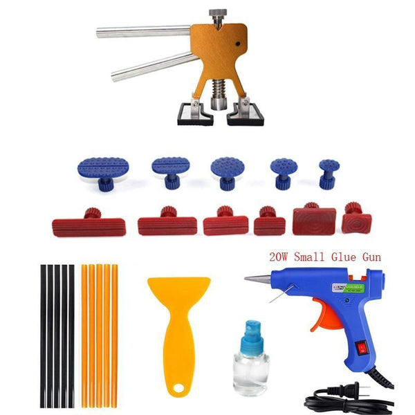 Planet Gates A Gold Car Paint Dent Repair Tool Car Body Paintless Dent Lifter Glue Puller Hail Damage Repair Tools Free Sheet Metal Painting Set