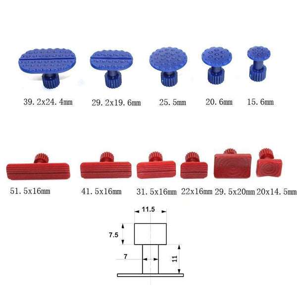 Planet Gates A Gold Car Paint Dent Repair Tool Car Body Paintless Dent Lifter Glue Puller Hail Damage Repair Tools Free Sheet Metal Painting Set