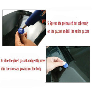 Planet Gates A Gold Car Paint Dent Repair Tool Car Body Paintless Dent Lifter Glue Puller Hail Damage Repair Tools Free Sheet Metal Painting Set