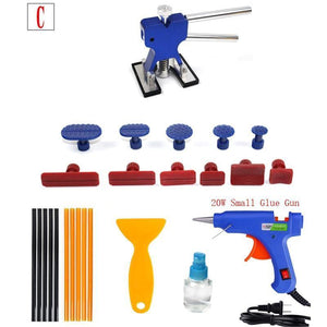 Planet Gates A Gold Car Paint Dent Repair Tool Car Body Paintless Dent Lifter Glue Puller Hail Damage Repair Tools Free Sheet Metal Painting Set