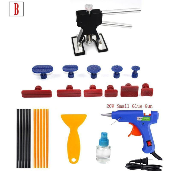 Planet Gates A Gold Car Paint Dent Repair Tool Car Body Paintless Dent Lifter Glue Puller Hail Damage Repair Tools Free Sheet Metal Painting Set