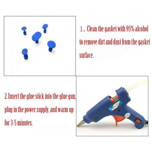 Planet Gates A Gold Car Paint Dent Repair Tool Car Body Paintless Dent Lifter Glue Puller Hail Damage Repair Tools Free Sheet Metal Painting Set