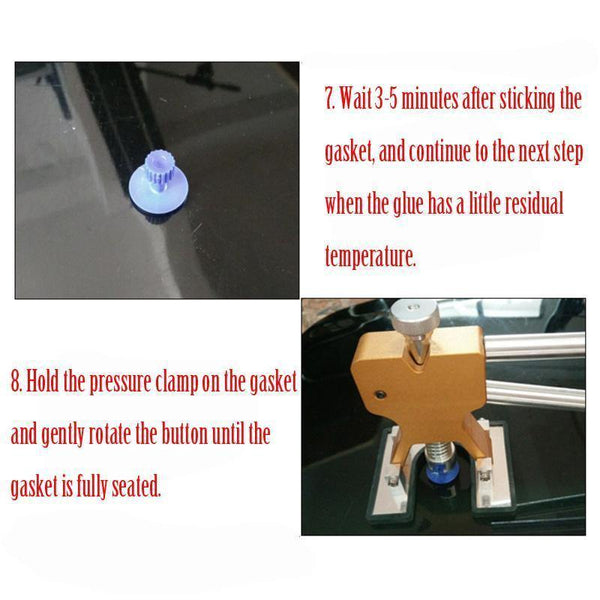 Planet Gates A Gold Car Paint Dent Repair Tool Car Body Paintless Dent Lifter Glue Puller Hail Damage Repair Tools Free Sheet Metal Painting Set