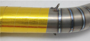 Planet Gates A Gold Car Thermal Exhaust Tape Air Intake Heat Insulation Shield Wrap 50mm Reflective Heat Barrier Self Adhesive Engine 5/10M