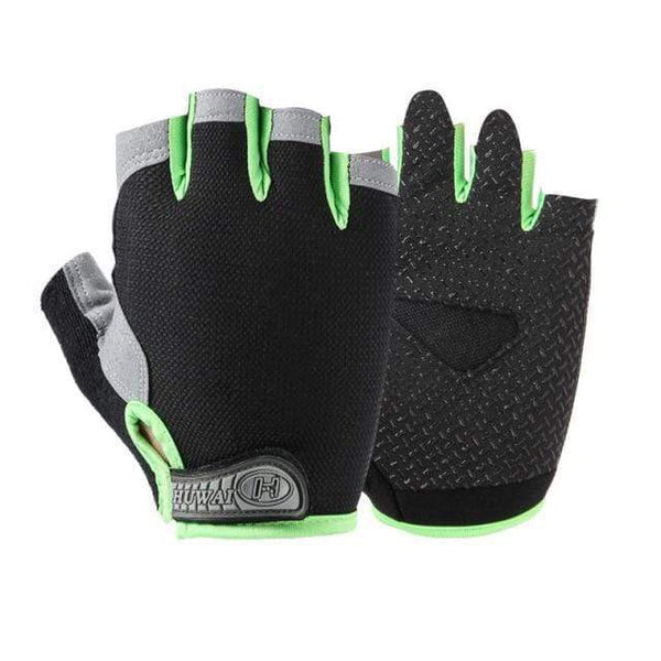 Planet Gates A- green and black / XL Bike Cycling Gloves Anti-slip Anti-sweat Men Women Half Finger Gloves Breathable Anti-shock Sports Gloves Bike Bicycle Gloves