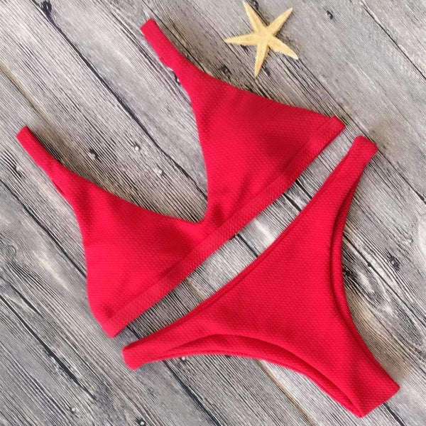 Planet Gates A / L / China Women Push-up Padded Bra Bandage Bikini Set Swimsuit Swimwear Bathing Sexy Cross Swimsuits Women's Swimming Suit Sex Appeal