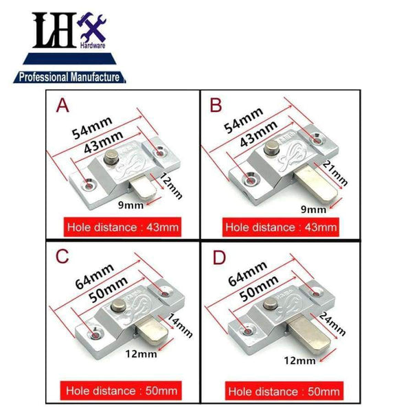 Planet Gates A LHX Christmas Supplies Spring Latch Lock Bolt for Window Bathroom Accessorries Sliding Door 4 Size Furniture Hardware