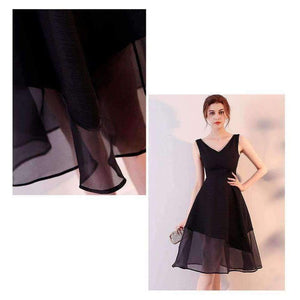 Planet Gates A-Line Tulle  Cocktail Dresses Sweet Elegant V-Neck Sleeveless Open Back Knee-Length Short Homecoming Dresses 2018