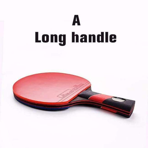 Planet Gates A long handle Quality carbon bat table tennis racket with rubber pingpong paddle short handle tennis table rackt long handle offensive