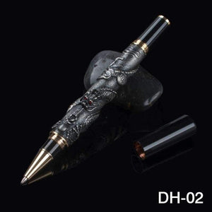 Planet Gates A Luxury  41 silver dragon roller ball pen stationery school office supplies writing gift collection pens with pencil case