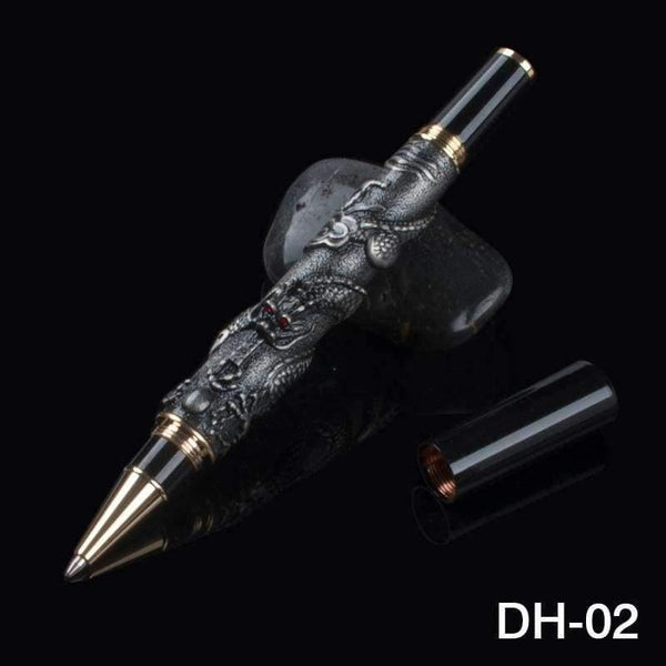 Planet Gates A Luxury  41 silver dragon roller ball pen stationery school office supplies writing gift collection pens with pencil case