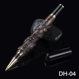 Planet Gates A Luxury  41 silver dragon roller ball pen stationery school office supplies writing gift collection pens with pencil case