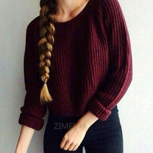 Planet Gates A-M-001B / L Autumn winter women sweaters  pullovers korean style long sleeve casual crop sweater slim solid knitted jumpers sweter mujer