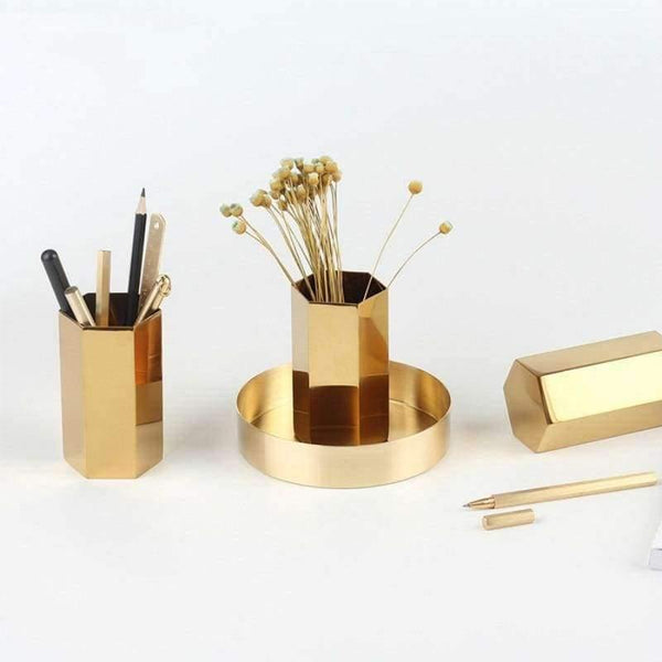 Planet Gates A Metal Stationery Box Office Square Housed Office Desk Accessories Accesorios Oficina Desk Pen Holder Pen Stand Desk Organizer