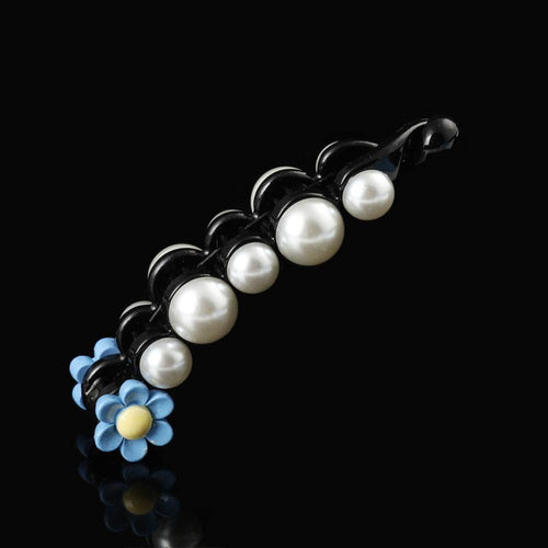 Molans Pearls Solid Banana Hair Clips In Women's Hair Accessories Ponytail Barrettes Elegant Hair Claws Hairpins