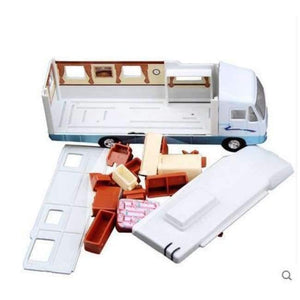 Planet Gates A Motorhome Car Toys Recreational Vehicle(RV) Diecast PVC Pull Back Car Model Toy For Gift/Kids -Free Shipping