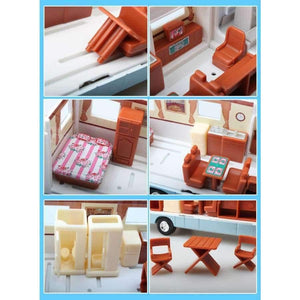 Planet Gates A Motorhome Car Toys Recreational Vehicle(RV) Diecast PVC Pull Back Car Model Toy For Gift/Kids -Free Shipping