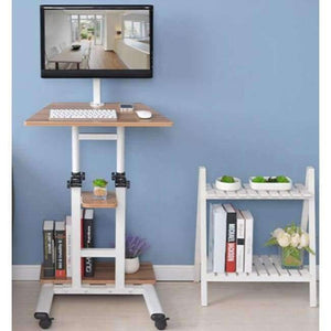 Planet Gates A Multifunctional household computer computer desk standing mobile lazy table can freely lift table.