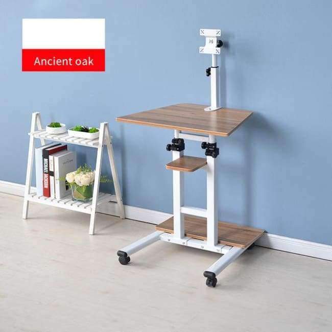 Planet Gates A Multifunctional household computer computer desk standing mobile lazy table can freely lift table.