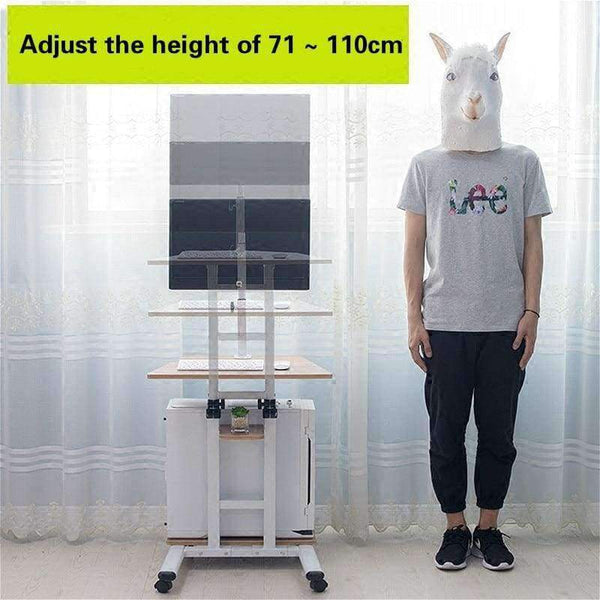 Planet Gates A Multifunctional household computer computer desk standing mobile lazy table can freely lift table.