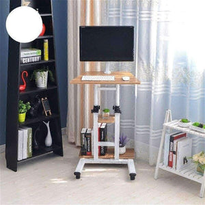 Planet Gates A Multifunctional household computer computer desk standing mobile lazy table can freely lift table.