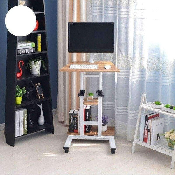 Planet Gates A Multifunctional household computer computer desk standing mobile lazy table can freely lift table.