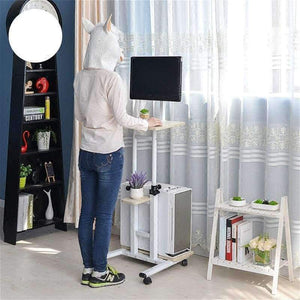 Planet Gates A Multifunctional household computer computer desk standing mobile lazy table can freely lift table.