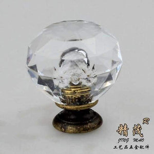 Planet Gates A New 30mm Diamond Shape Crystal Glass cabinet knobs and handles Cupboard door Drawer Pull Furniture Accessory home deocr
