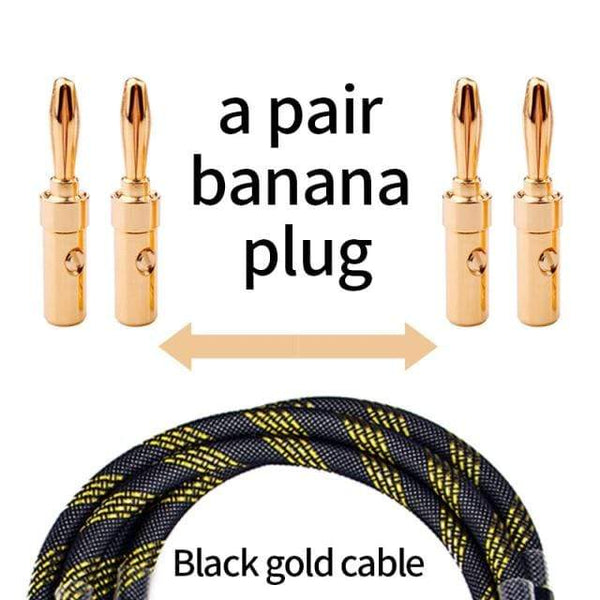 Planet Gates a pair -banana plug / 15m Canare L-4S8F one Pair oxygen-free copper audio speaker cable HI-FI high-end amplifier speaker cable Banana head cable