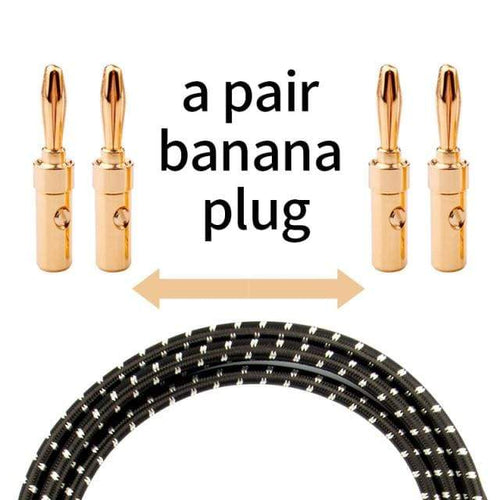 Planet Gates a pair -banana plug / 3m TODN HIFI speaker audio cable High-end stereo Amplifier cable High purity oxygen-free copper banana Gold-plated plug a pair