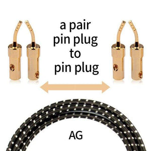 Planet Gates a pair-pin to pin / 20m TODN HIFI speaker audio cable High-end stereo Amplifier cable High purity oxygen-free copper banana Gold-plated plug a pair