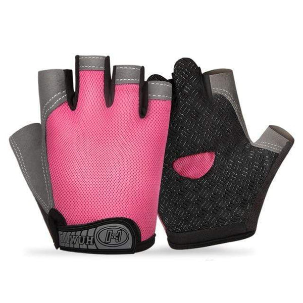 Planet Gates A- pink / M Bike Cycling Gloves Anti-slip Anti-sweat Men Women Half Finger Gloves Breathable Anti-shock Sports Gloves Bike Bicycle Gloves