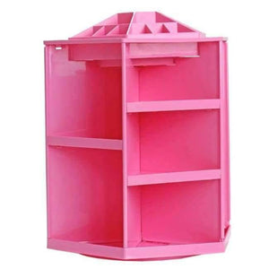 Planet Gates A Pink Multifunctional Rotating Makeup Organizer For Cosmetics Desk Accessories Home Storage Organization Jewelry DIY Containers