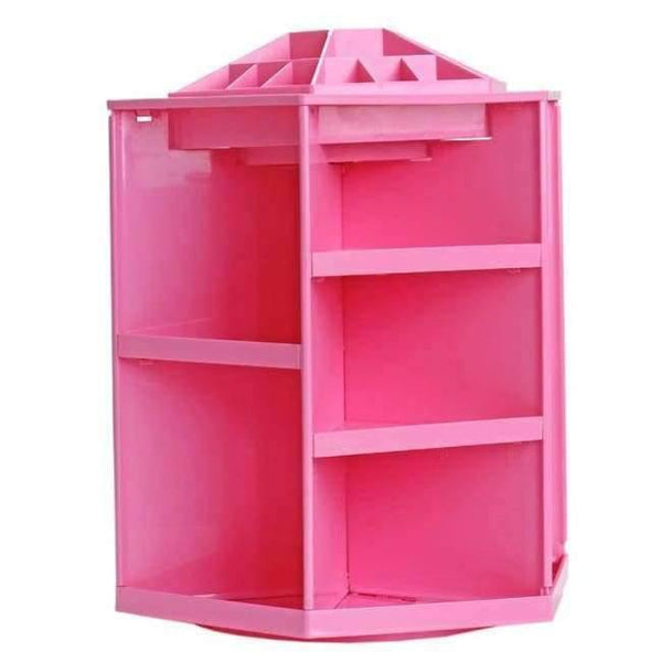 Planet Gates A Pink Multifunctional Rotating Makeup Organizer For Cosmetics Desk Accessories Home Storage Organization Jewelry DIY Containers