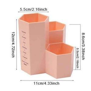 Planet Gates A Pink Office Organizer Box Makeup Cosmetic Holder Make Up Tools Storage Boxes Brush Stationery Case Jewelry Display Rack Organization