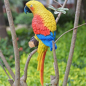 Planet Gates A Resin Realistic Modeling Imitation Parrot Micro Landscape Gardening Supplies Accessories Garden Outdoor Patio Decoration