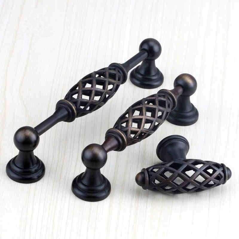 Planet Gates A Retro birdcage design cabinet cupboard kitchen drawer door handle knobs pulls,furniture hardware accessories.