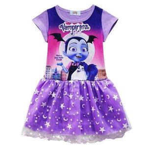 Planet Gates A rose / 3T Summer Baby Girl Dress Cartoon Moana for Girls Clothes Printed Moana Pink Princess Party Dress Children Kids Clothing