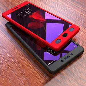 Planet Gates A / Rose-Gold H&A 360 Degree Full Cover Phone Case For Xiaomi Redmi Note 4 4X Screen Protector Film Phone Cover Note 4 Global Version Glass