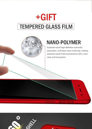 Planet Gates A / Rose-Gold ZNP 360 Degree Shockproof Phone Case For Xiaomi Redmi Note 4 4X Case With Glass Cover For Redmi Note 4 Redmi Note 4X Case Glass