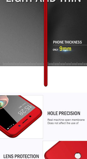 Planet Gates A / Rose-Gold ZNP 360 Degree Shockproof Phone Case For Xiaomi Redmi Note 4 4X Case With Glass Cover For Redmi Note 4 Redmi Note 4X Case Glass